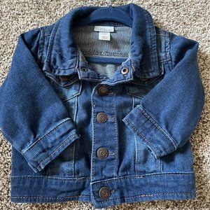 Cat & Jack Stretch Jean Jacket w/ snaps 3-6M